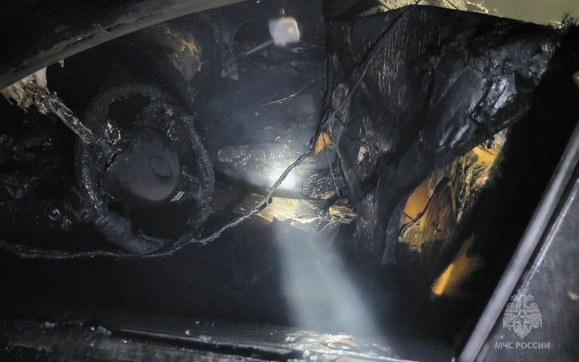Мужчина пострадал на пожаре в гараже под Ижевском