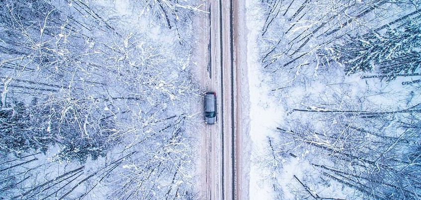 Фотограф из Ижевска сделал снимки  зимнего пейзажа Удмуртии с высоты птичьего полета