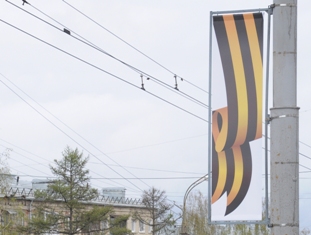 Центральные улицы Ижевска украсили к 9 мая