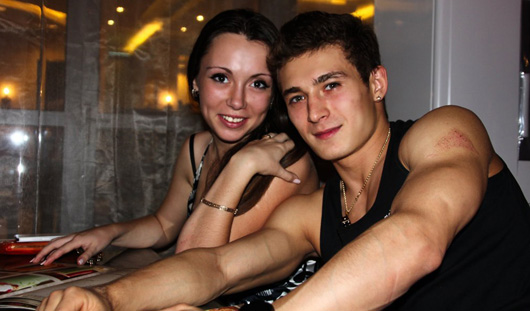 из личного архива,vk.com. Давид Белявский со своей девушкой Марией Михайловой