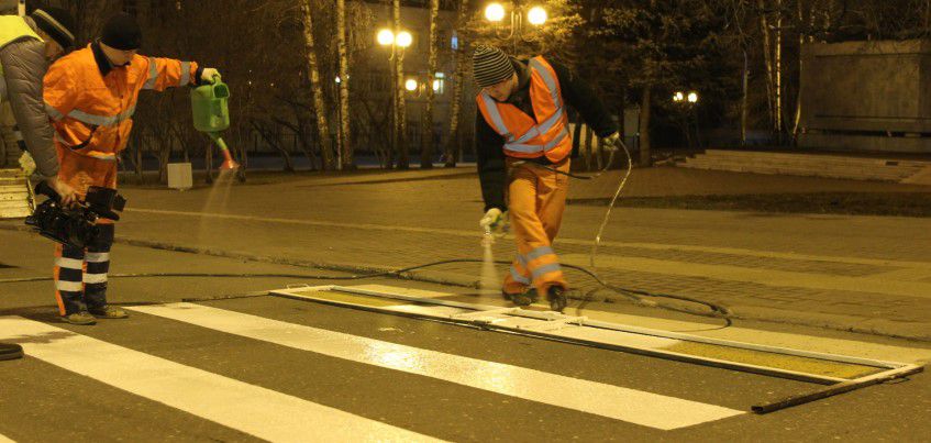 На разметку дорог в Ижевске в этом году выделено 28 млн рублей