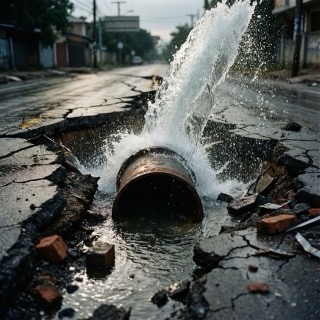 На улице Ленина в Ижевске ликвидирован порыв на магистральном водопроводе
