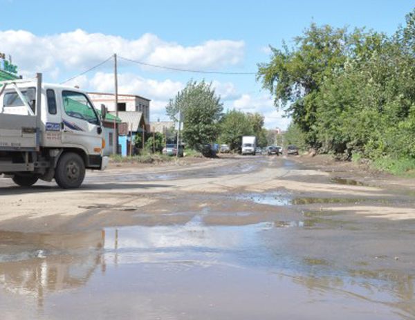 Жители улицы Партизанской просят властей сделать на их улице ливневку и тротуары