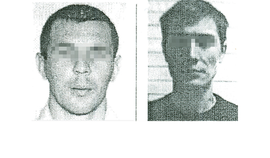 Предполагаемые преступники: справа - Раис, слева - Роберт