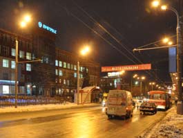 Хорошо освещенная улица Пушкинская станет примером для Южной набережной Ижевска