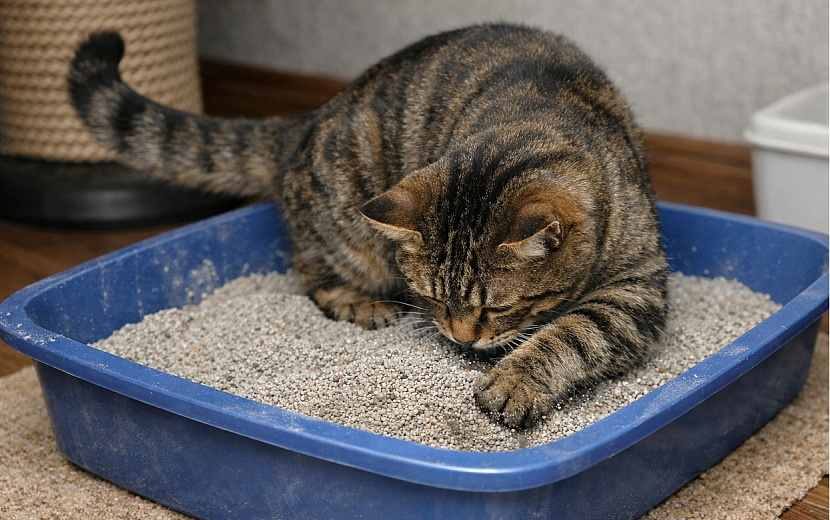 Не только котенка можно приучить ходить в лоток. Фото: ChatGPT