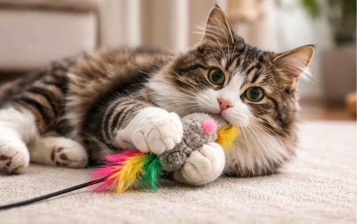Хватит покупать дорогие игрушки: 5 бесплатных вещей в доме, от которых кошки будут без ума