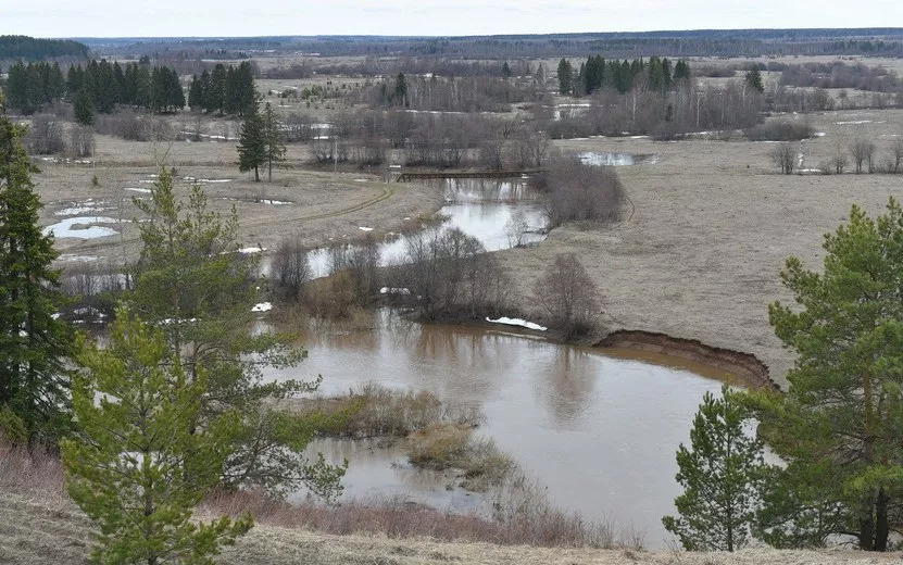 Уровень воды в реке Лоза в Удмуртии поднялся на 72 см
