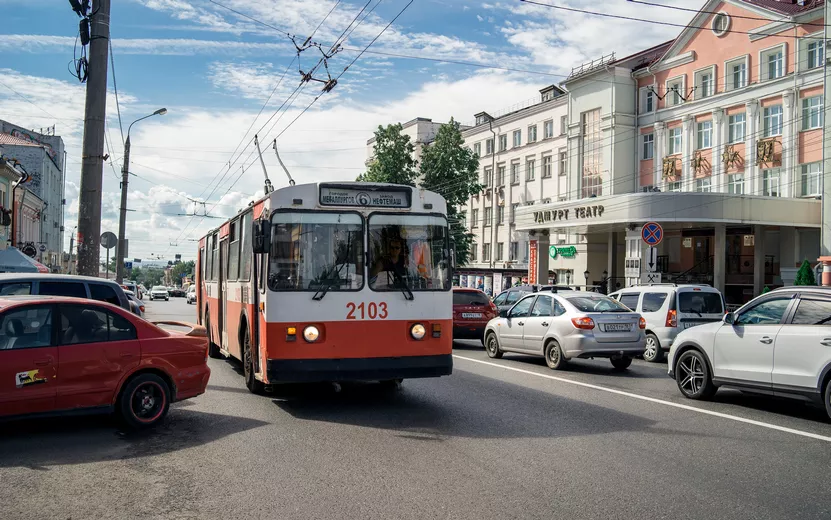 Троллейбусы не идут по улице Горького в Ижевске
