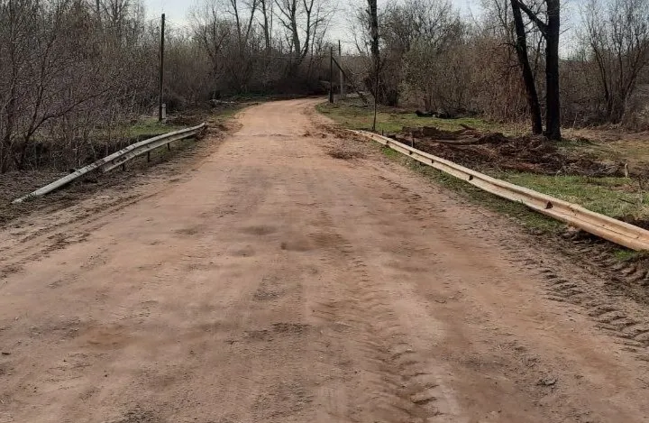 В селе в Удмуртии восстановили дорогу, размытую паводком