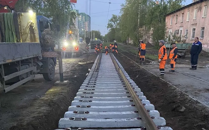 100 м рельсов заменили в городке Металлургов в Ижевске