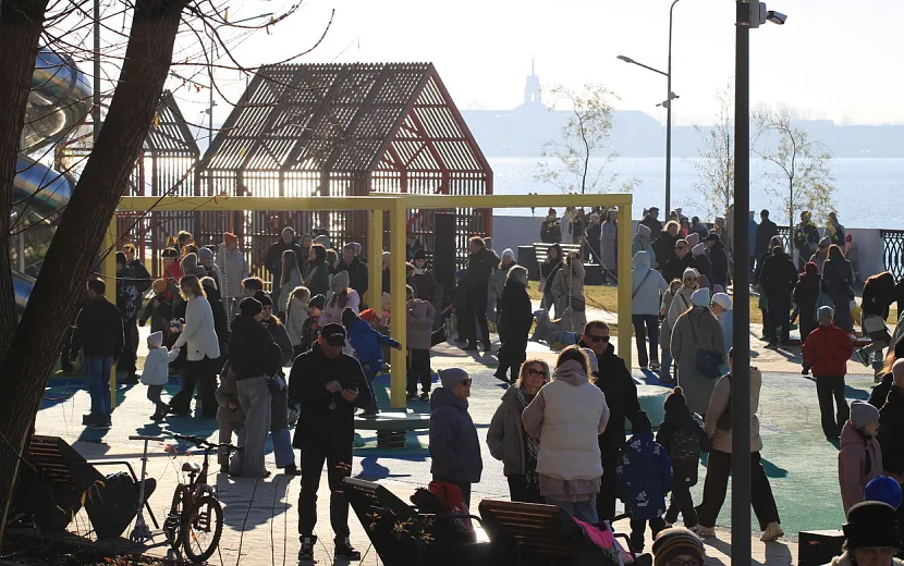 В столице Удмуртии завершили благоустройство северной части набережной. Фото: Дана Солнцева