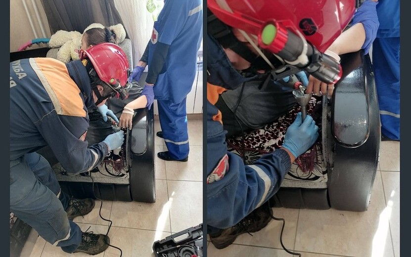Спасатели в Удмуртии освободили руку 13-летней девочки из погружного блендера
