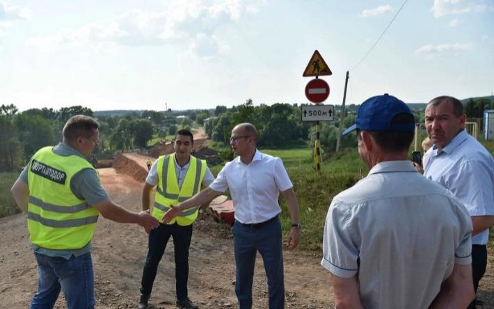 «Очень сложный объект»: глава Удмуртии оценил ход реконструкции дороги в Киясовском районе