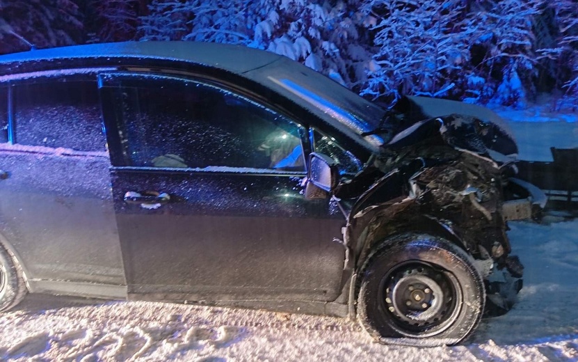 Водитель Nissan пострадала в аварии на дороге Ува – Селты