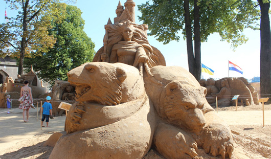 Песчаная скульптура &quot;Хроники Нарнии&quot;. Фото автора