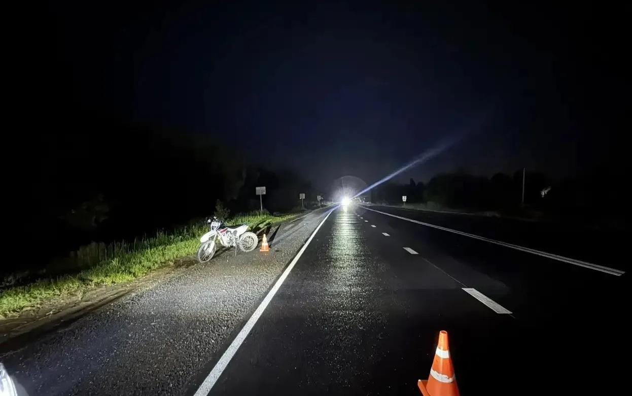 Пьяный подросток на мотоцикле врезался в Kia под Ижевском