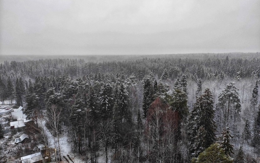 Первый снег в Ижевске. Фото: Ксения Аксенова