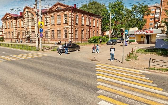 Диагональный пешеходный переход уберут с ул. Карла Либкнехта в Ижевске