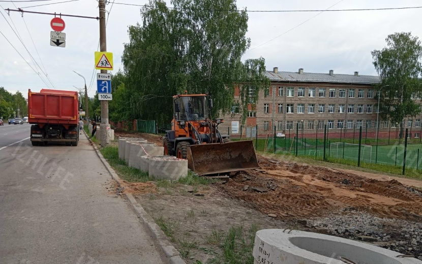 Работы по реконструкции и благоустройству на ул. Удмуртской в Ижевске. Фото: IZHLIFE