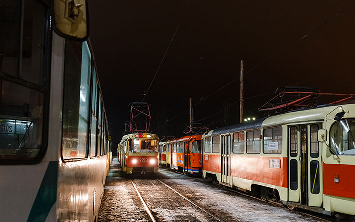 Трамвай №5 не идет по ул. Халтурина в Ижевске 