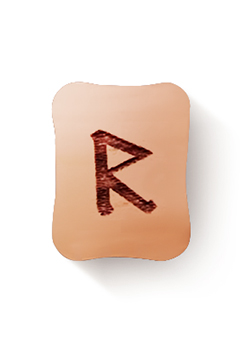 Райдо (ᚱ) - прямое положение