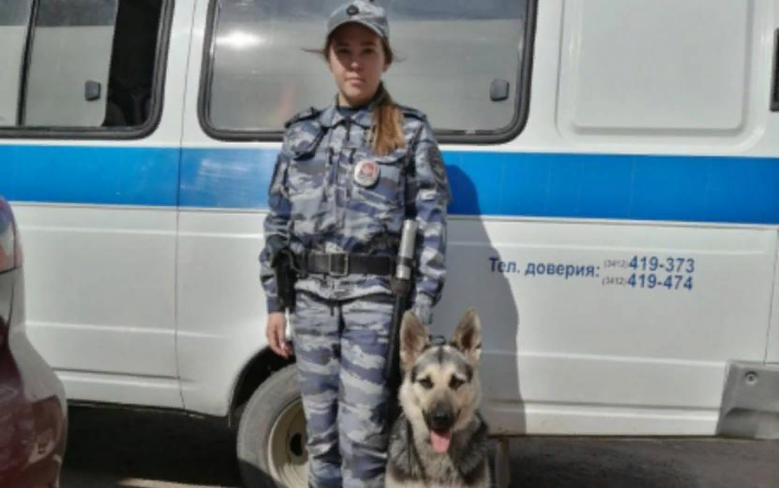 В Ижевске служебная собака помогла полицейским задержать подозреваемого в грабеже
