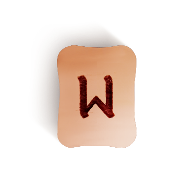 Эваз (ᛖ) - перевернутое