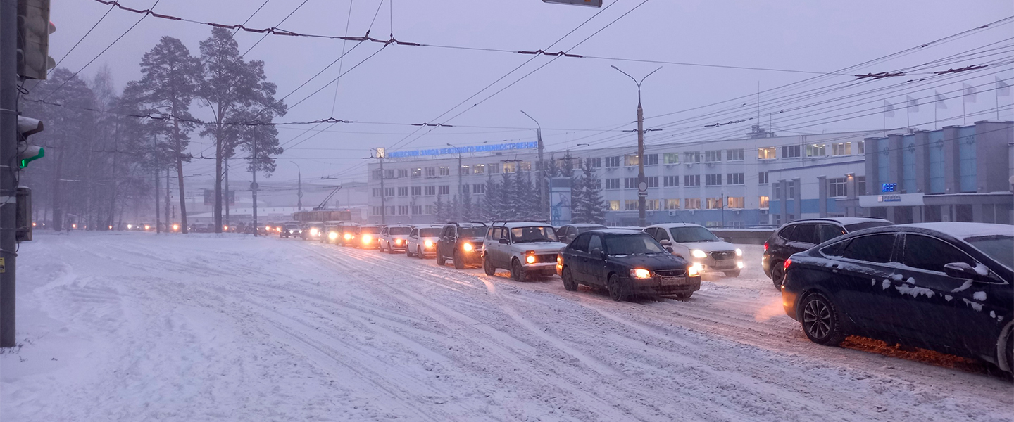 Снегопад в Ижевске