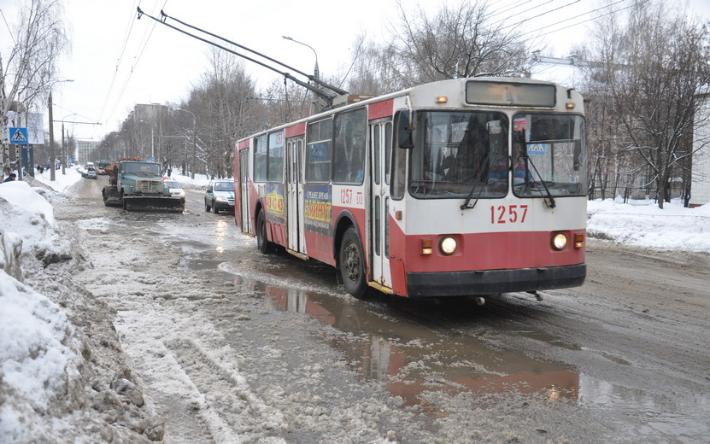 Троллейбусы не идут по улице Майской в Ижевске