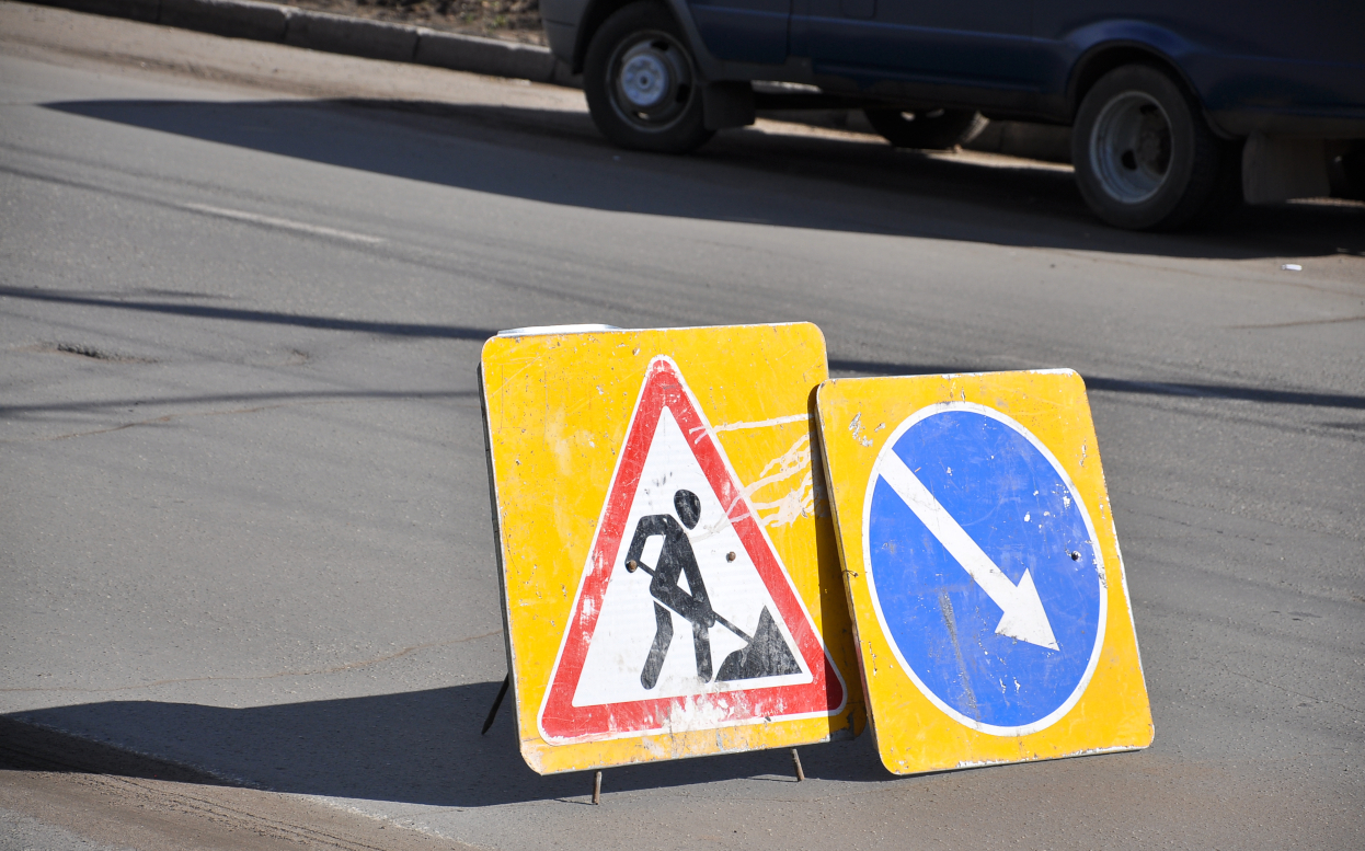 Участок улицы Грибоедова закрыли в Ижевске до 17 апреля