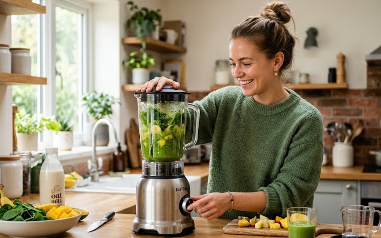 Не хочется мыть блендер? Его можно быстро почистить всего за полминуты, не пачкая руки