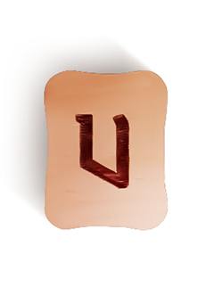 Уруз (ᚢ) - перевернутое положение