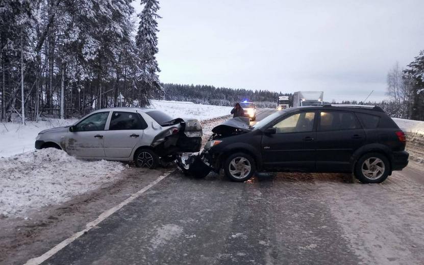 Женщина пострадала в ДТП на федеральной трассе в Удмуртии