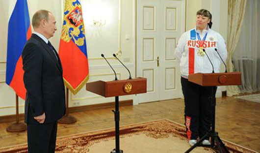 Владимир Путин лично поздравил Анну Жигалову с победой. Фото из архива Сергея Ряднова
