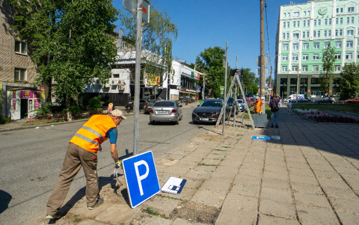 1200 платных парковочных мест заработают с июля в Ижевске 