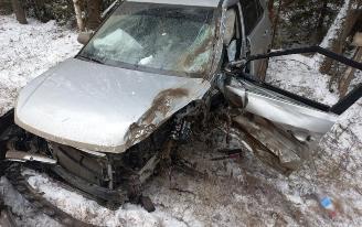 Два водителя пострадали в массовой аварии на трассе под Ижевском