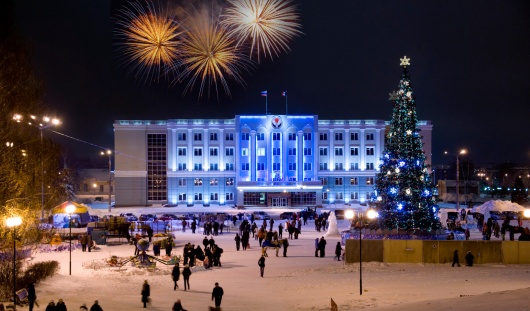 В Ижевске на Центральной площади установят елку с километровой гирляндой
