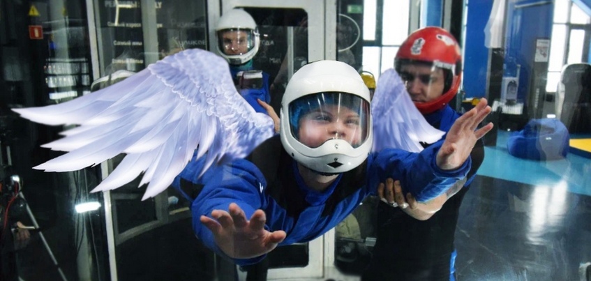 «Полет журавлика»: как в Удмуртии детям с ДЦП помогают занятия в аэротрубе