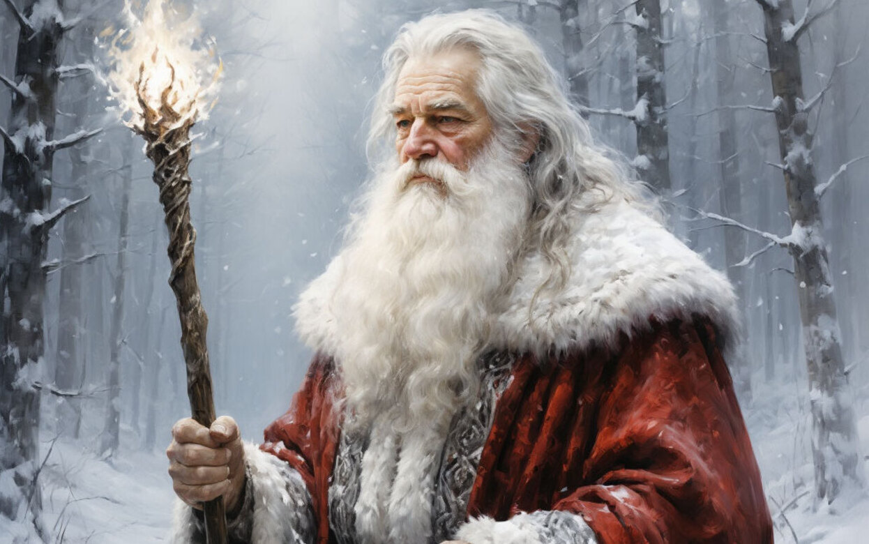 Необычный взгляд на новогодних персонажей: средневековый Тол Бабай и дарк-фэнтези Дед Мороз