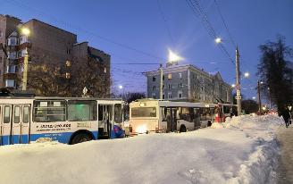 Троллейбусы не идут через перекресток Советская – Удмуртская в Ижевске