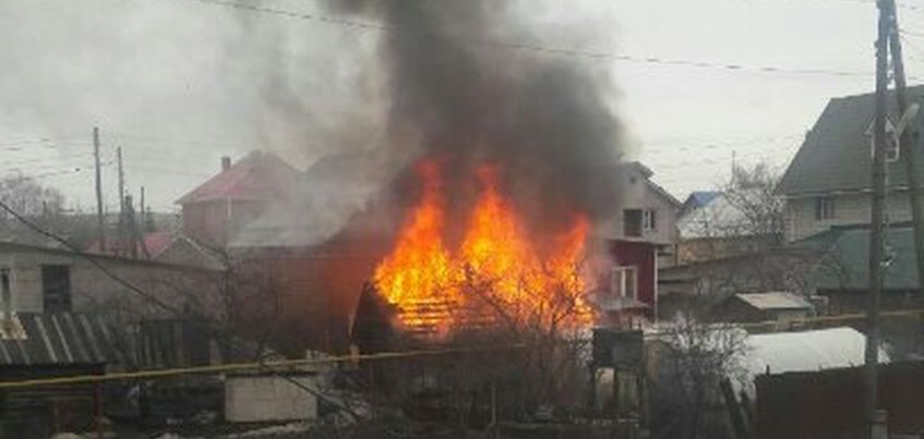 Видео: в Ленинском районе Ижевска произошел пожар