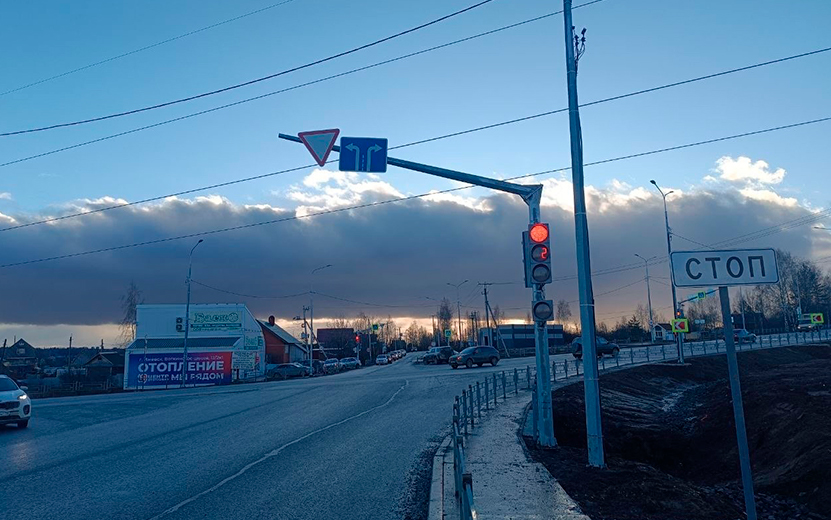 Новые дорожные знаки появились на дороге от Окружной Ижевска до пос. Сокол