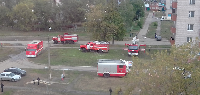В Ижевске произошло возгорание электрощитков в доме по улице Степана Разина