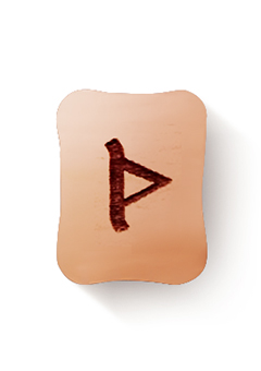 Турисаз (ᚦ) - прямое положение