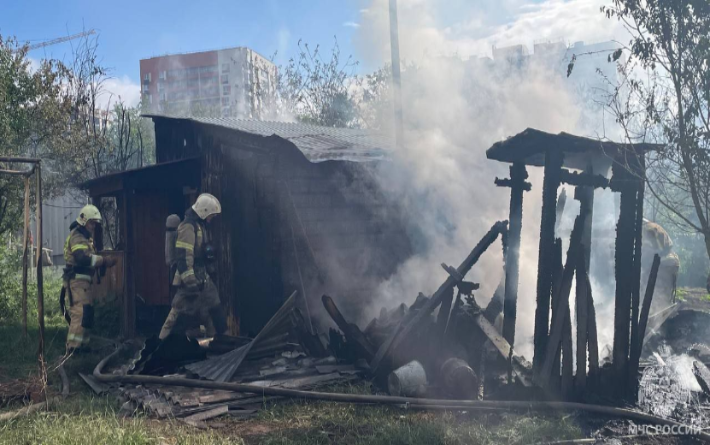 Предбанник сгорел в Завьяловском районе Удмуртии