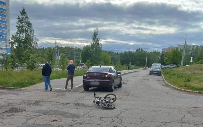 Водитель «Мазды» сбил ребенка на велосипеде в Ижевске