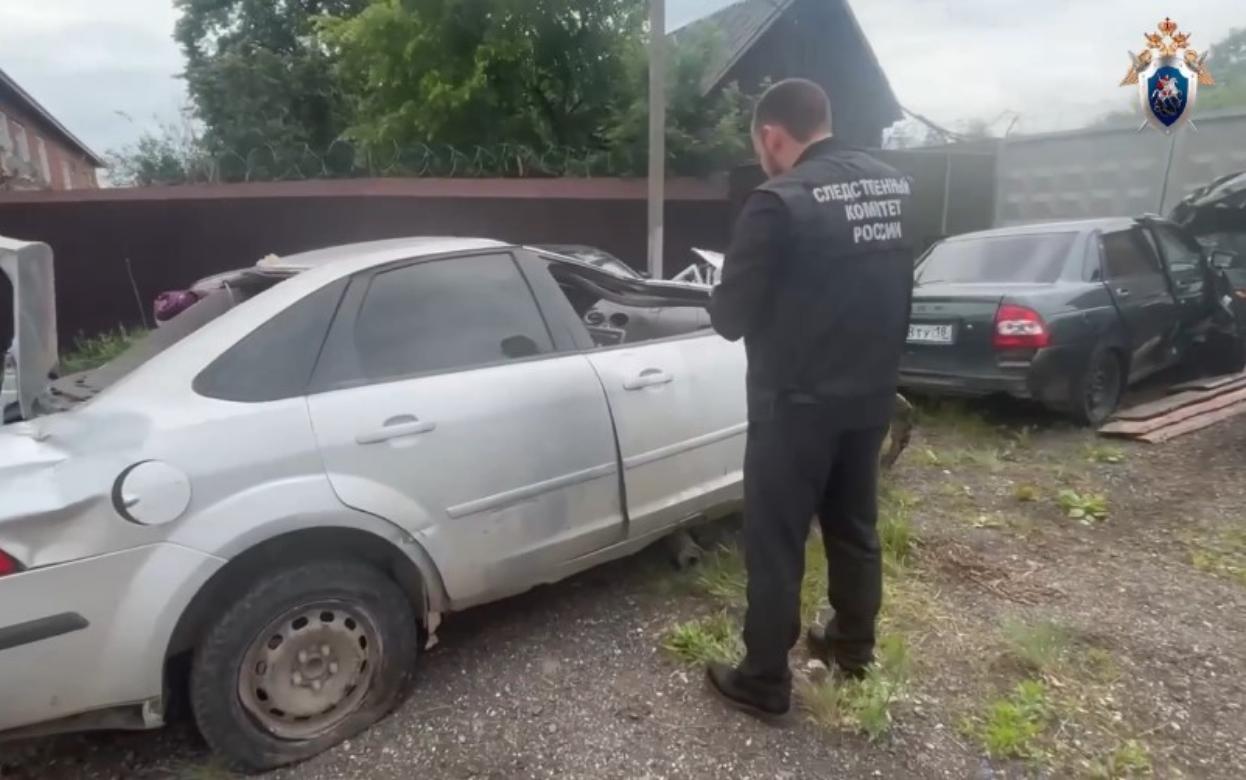 Видео осмотра автомобилей от пресс-службы СУ СКР по Удмуртиии
