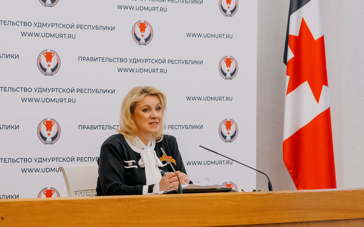 Мария Захарова в Ижевске: о любви к «Бурановским бабушкам», о туристическом потенциале Удмуртии и о спорах с Китаем за звание родины пельменей