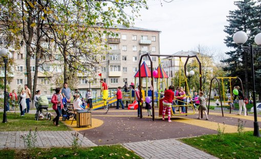 В Ижевске открылась первая игровая площадка для детей-инвалидов